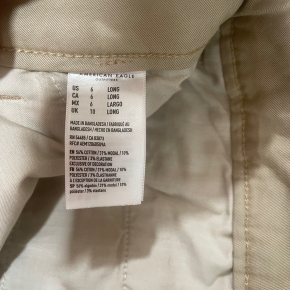 American Eagle Bootleg/Flared Khaki Pants - Picture 5 of 5